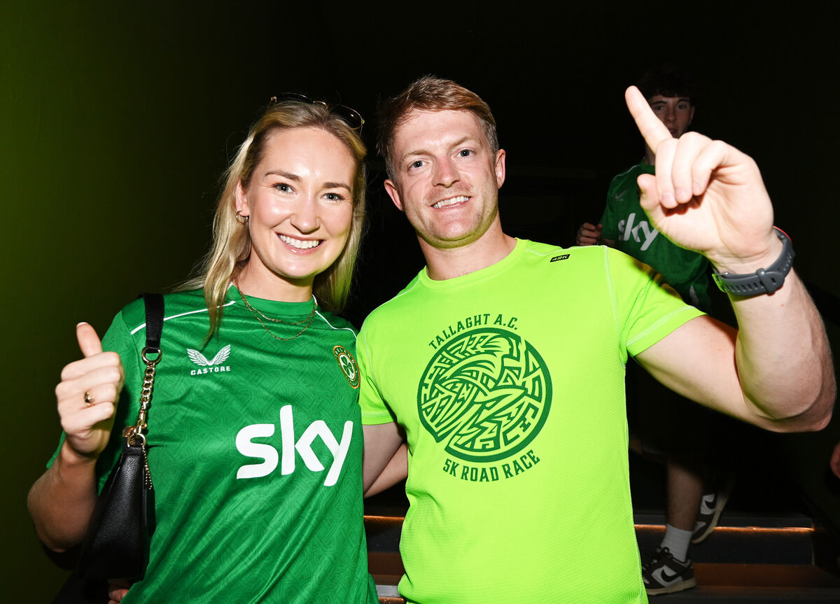 Niamh O'Keeffe and Gearoid Crowley, Bandon at the Kneecap concert at The Savoy, Cork. Picture: Eddie O'Hare