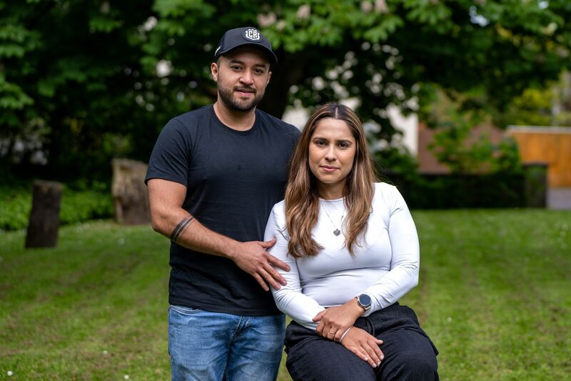 Daniela Gomez and Daniel Brenes speak about the loss of their daughter Alma, who passed away shortly after being born in January. Picture: Chani Anderson