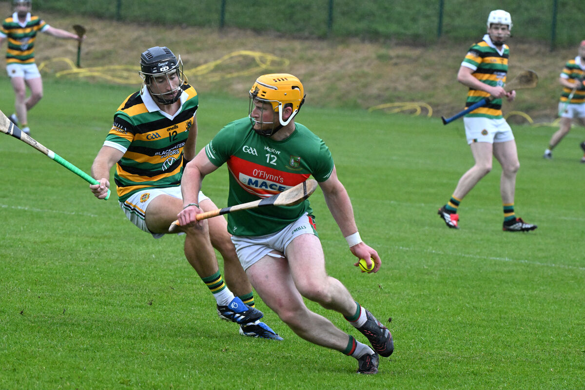  Mark O'Keeffe with possession for Fr O'Neill's against Glen Rovers. Picture: Larry Cummins