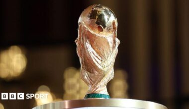 The World Cup trophy