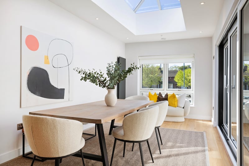 Bright dining area