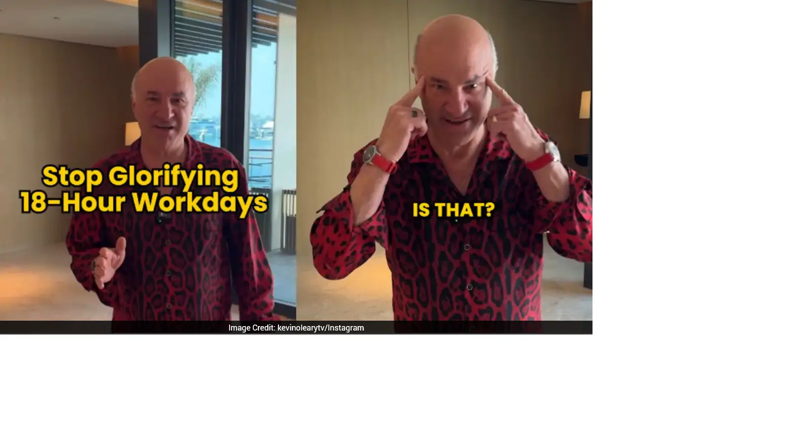 "Stop Glorifying 18-Hour Workdays": Shark Tank Judge Kevin O'Leary Warns Young Founders