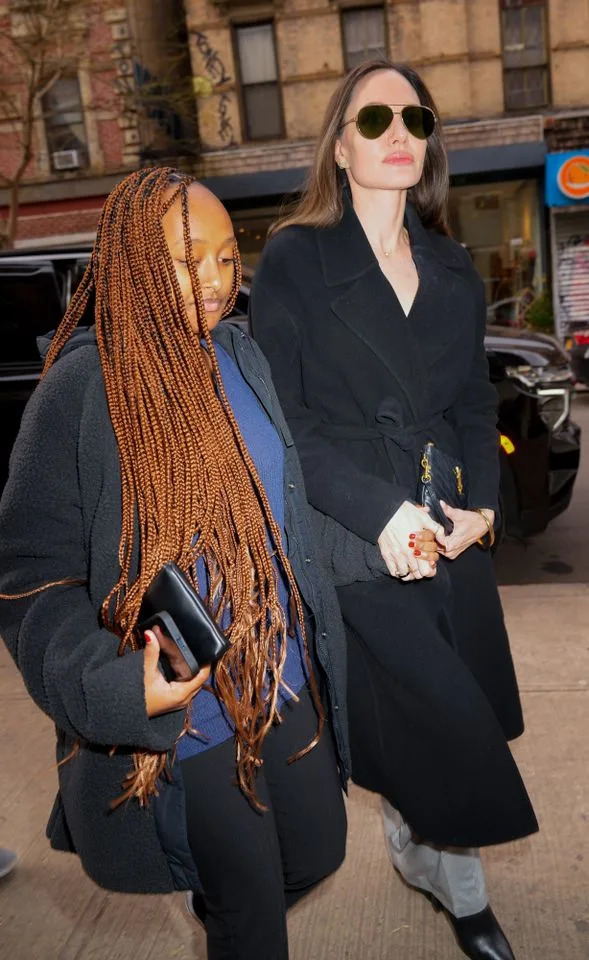 Zahara and Angelina Jolie in New York City in 2023.Credit: Getty