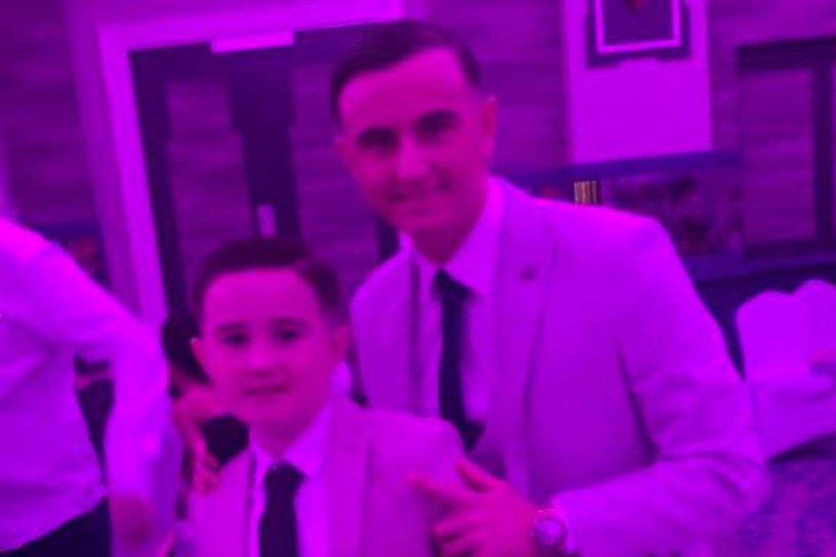 John Faulkner took to social media to share an image of himself with Christopher