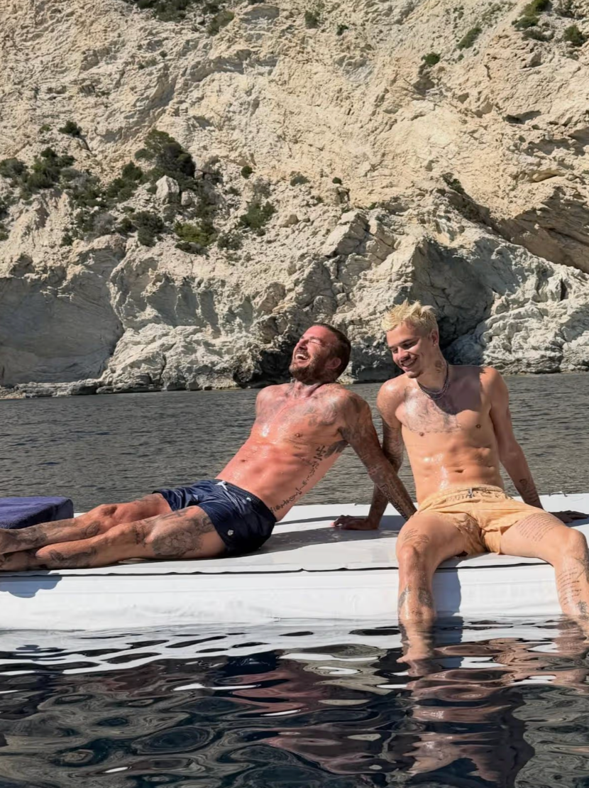 David Beckham and son Romeo look like twins in new photo