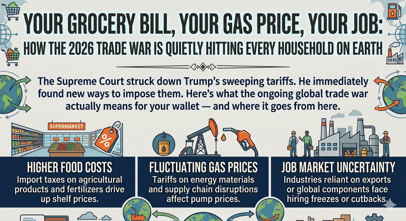 Your Grocery Bill, Your Gas Price, Your Job: How the 2026 Trade War Is Quietly Hitting Every Household on Earth