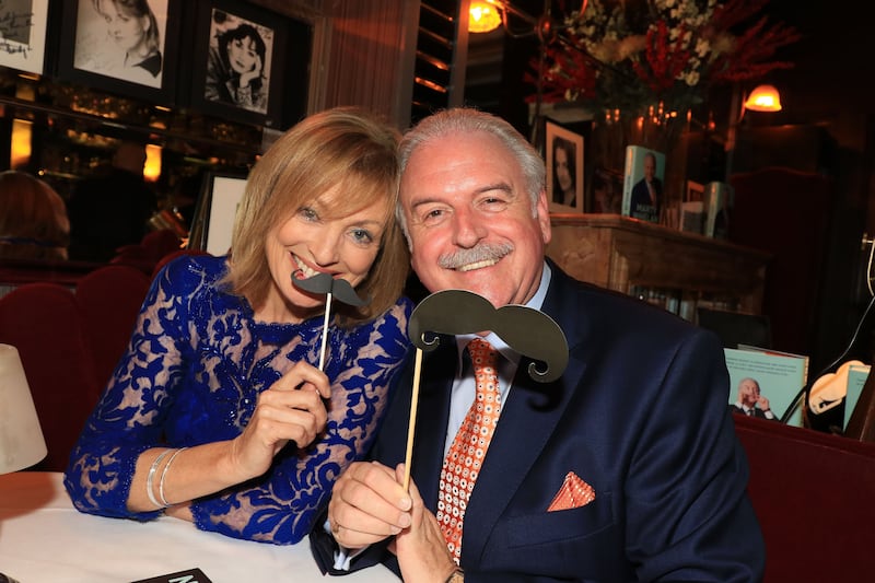 Mary Kennedy and Marty Whelan at the launch of Whelan's memoir, That's Life, in Trocadero restaurant in Dublin, in 2015. Photograph: Nick Bradshaw
