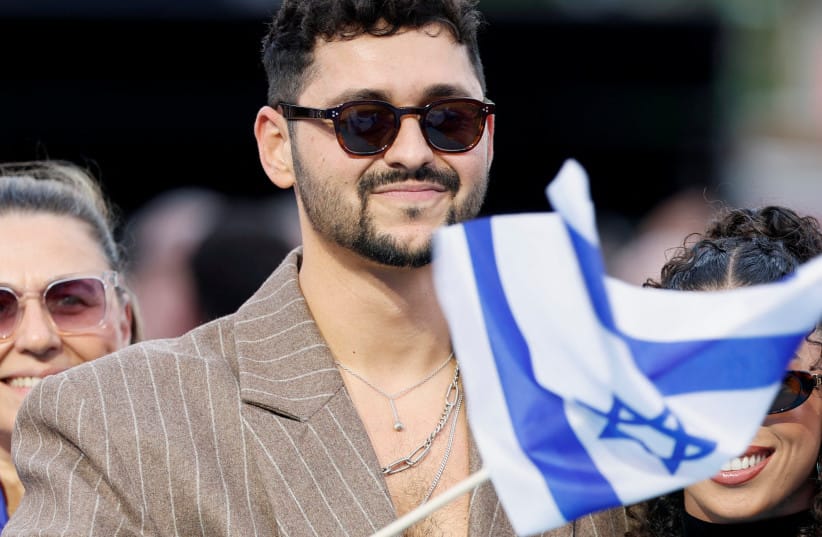 Noam Bettan, representing Israel attends the 2026 Eurovision Song Contest's 'Turquoise Carpet' event in Vienna, Austria, May 10, 2026.
