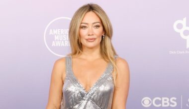 Hilary Duff Wears a Chainmail Rabanne Dress at the 2026 American Music Awards