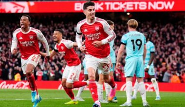 Arsenal on brink of first title in 22 years after nervy victory over Burnley