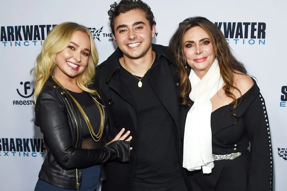 Hayden Panettiere and brother Jansen with Vogel in 2019.Credit: Amanda Edwards/Getty