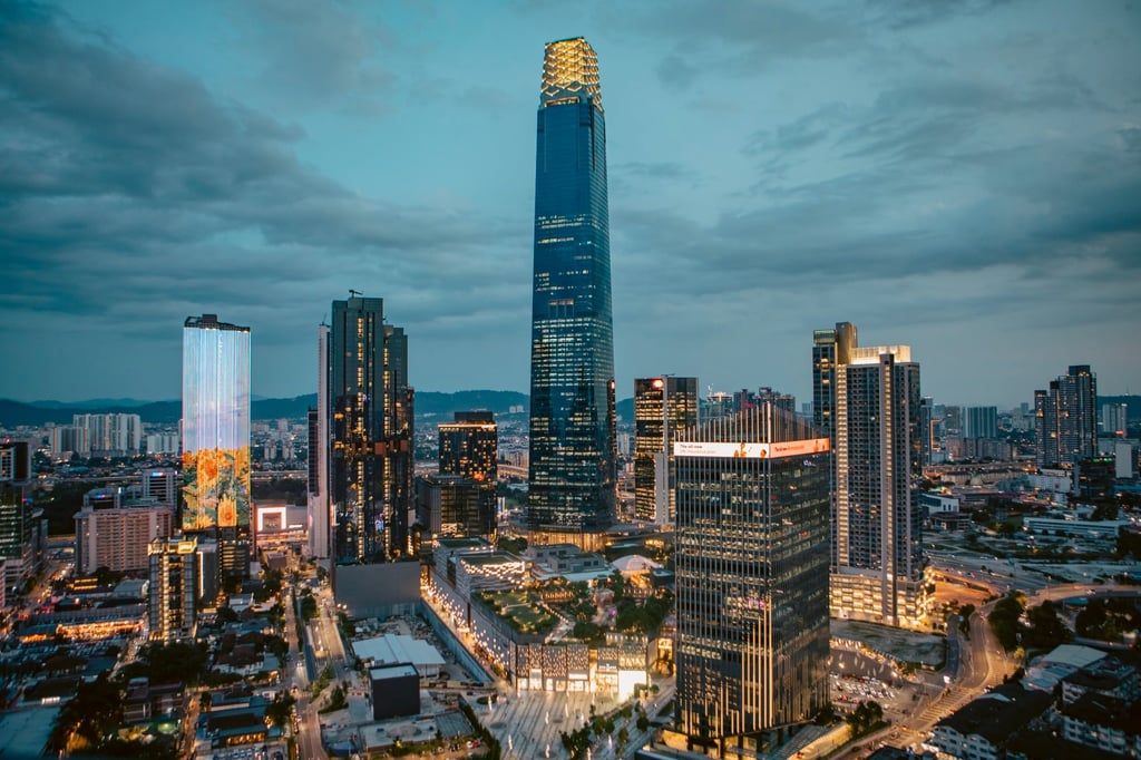 TRX brings together grade A office spaces, residential towers, a retail mall, a hotel and a park in central Kuala Lumpur, located above the only interchange station for MRT lines 1 and 2. Photo: Getty