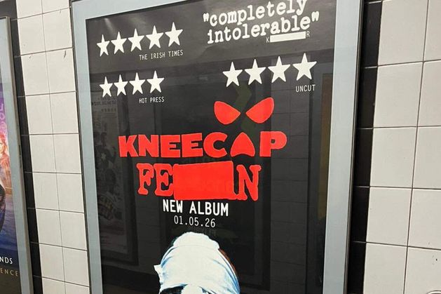 Row over ‘censored’ Kneecap poster deepens as Transport for London denies banning word Fenian