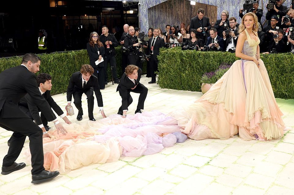 Blake Lively attends the 2026 Met Gala Celebrating "Costume Art"(Photo by Michael Loccisano/GA/The Hollywood Reporter via Getty Images)