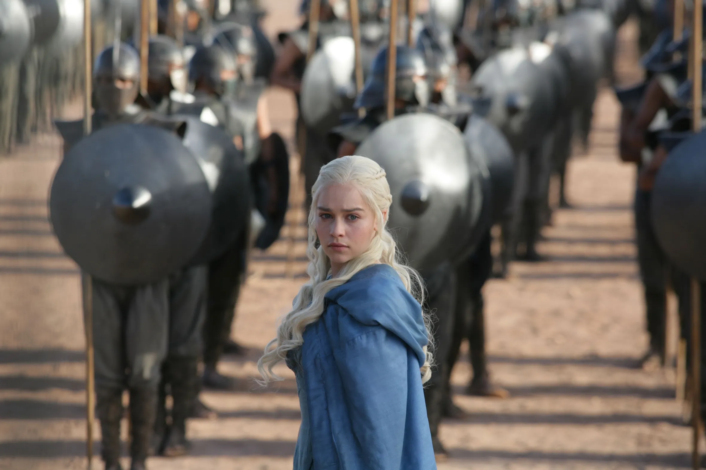 Emilia Clarke as Daenerys Targaryen in Season 3, Episode 4 of "Game of Thrones."