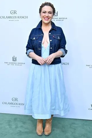 Alyssa Milano at a Calamigos event in Malibu, Calif., on May 1, 2024Credit: Axelle/Bauer-Griffin/FilmMagic