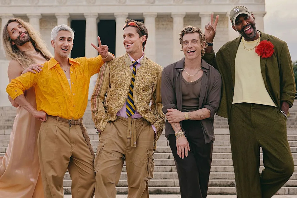 Jonathan Van Ness, Tan France, Antoni Porowski, Jeremiah Brent, and Karamo BrownCredit: Jenny Anderson/Netflix