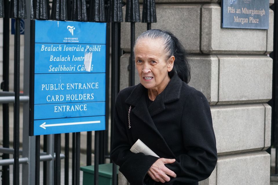 Veronica Maher arrives at the Four Courts