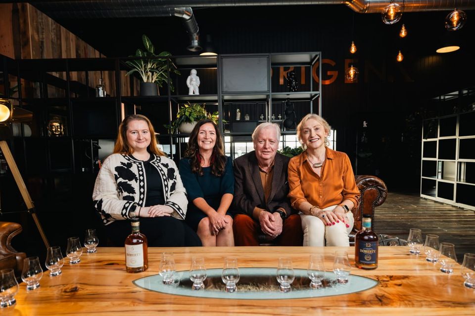 McGrory’s Hotel owners Paddy and Orla Doherty with their daughters