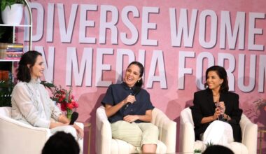 Fernanda Urrejola, Francisca Alegría and Eva Longoria at NALIP Diverse Women In Media Forum 2026 at W Hollywood on May 1, 2026 in Hollywood, California. (Photo by Anna Webber/NALIP)