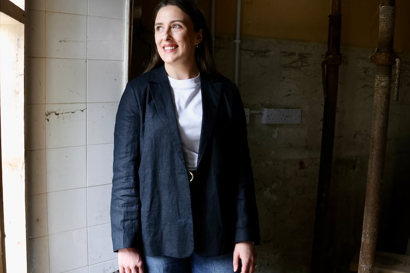 Ciara O'Neill inside the property she bought two years ago in Kells, Co Meath. Photograph: Ronan McGreevy