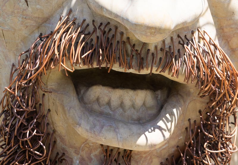 Some of the copper strands on the Luke Kelly statue will be replaced. Photograph: Sam Boal/Collins