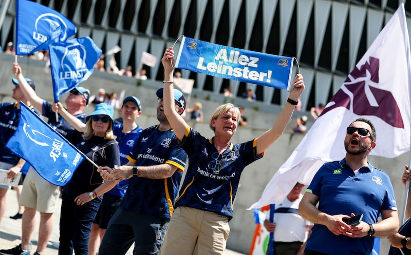 Leinster fans ahead of the match. Photograph: Nick Elliott/Inpho