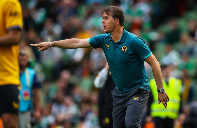 Julen Lopetegui, now Qatar manager, during his spell in charge of Wolves. Photograph: Nick Elliott/Inpho 