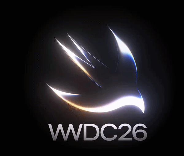 Swift logo animated with a glowing chrome look