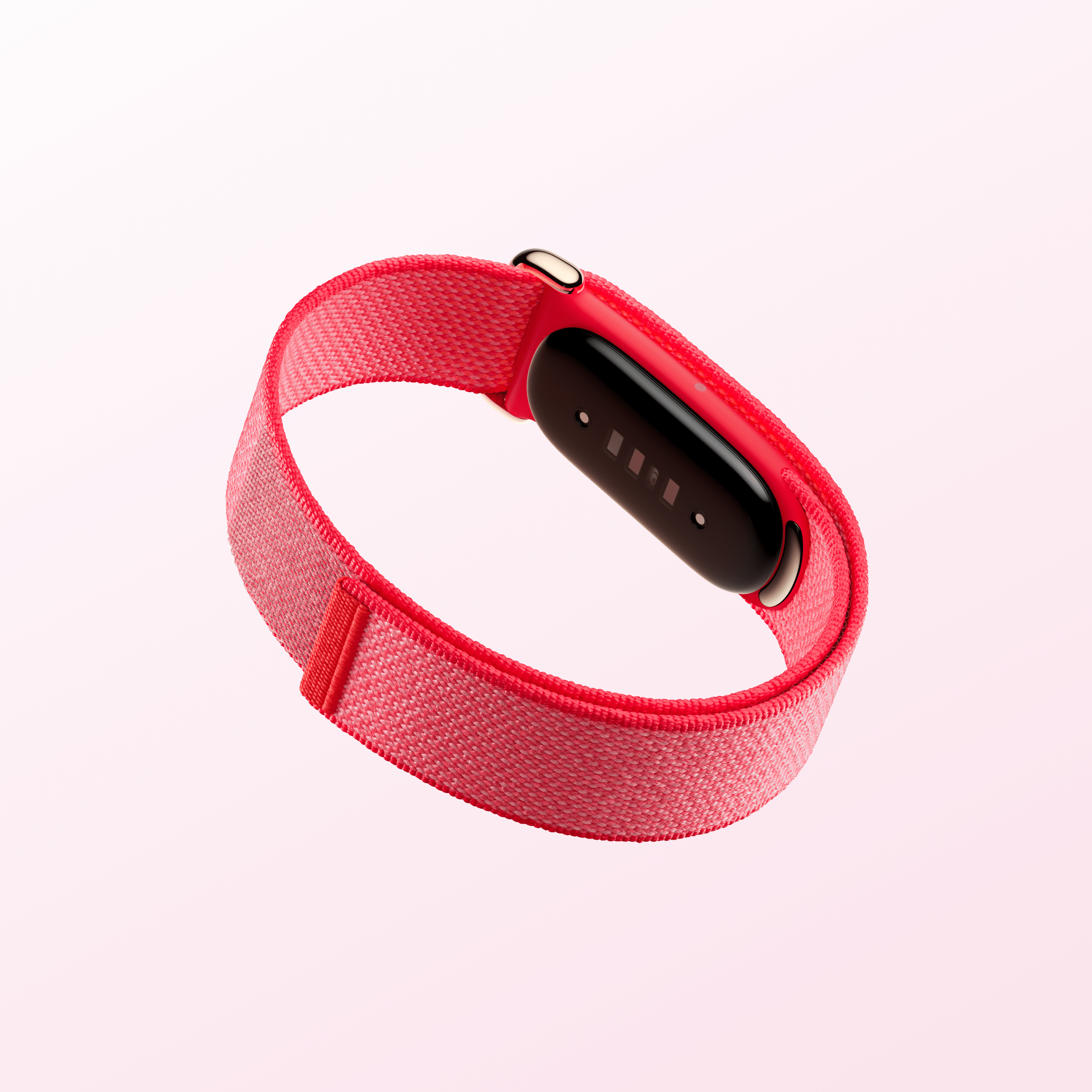 The sensor pops out of the band, allowing you to swap straps.