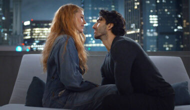 Blake Lively as Lily Bloom and Justin Baldoni as Ryle Kincaid in the film adaptation of Colleen Hoover's 'It Ends With Us'