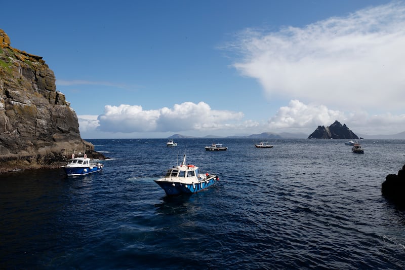 Little Skellig as photographed from Skellig Michael. Photograph: Nick Bradshaw/The Irish Times