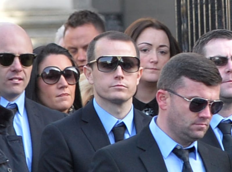 Sean McGovern at the funeral of David Byrne in 2016.
Photograph: The Irish Times