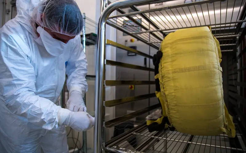 ESA has completed sterilisation of the ExoMars parachute that will slow the Rosalind Franklin rover’s descent for a safe touchdown on the Red Planet.