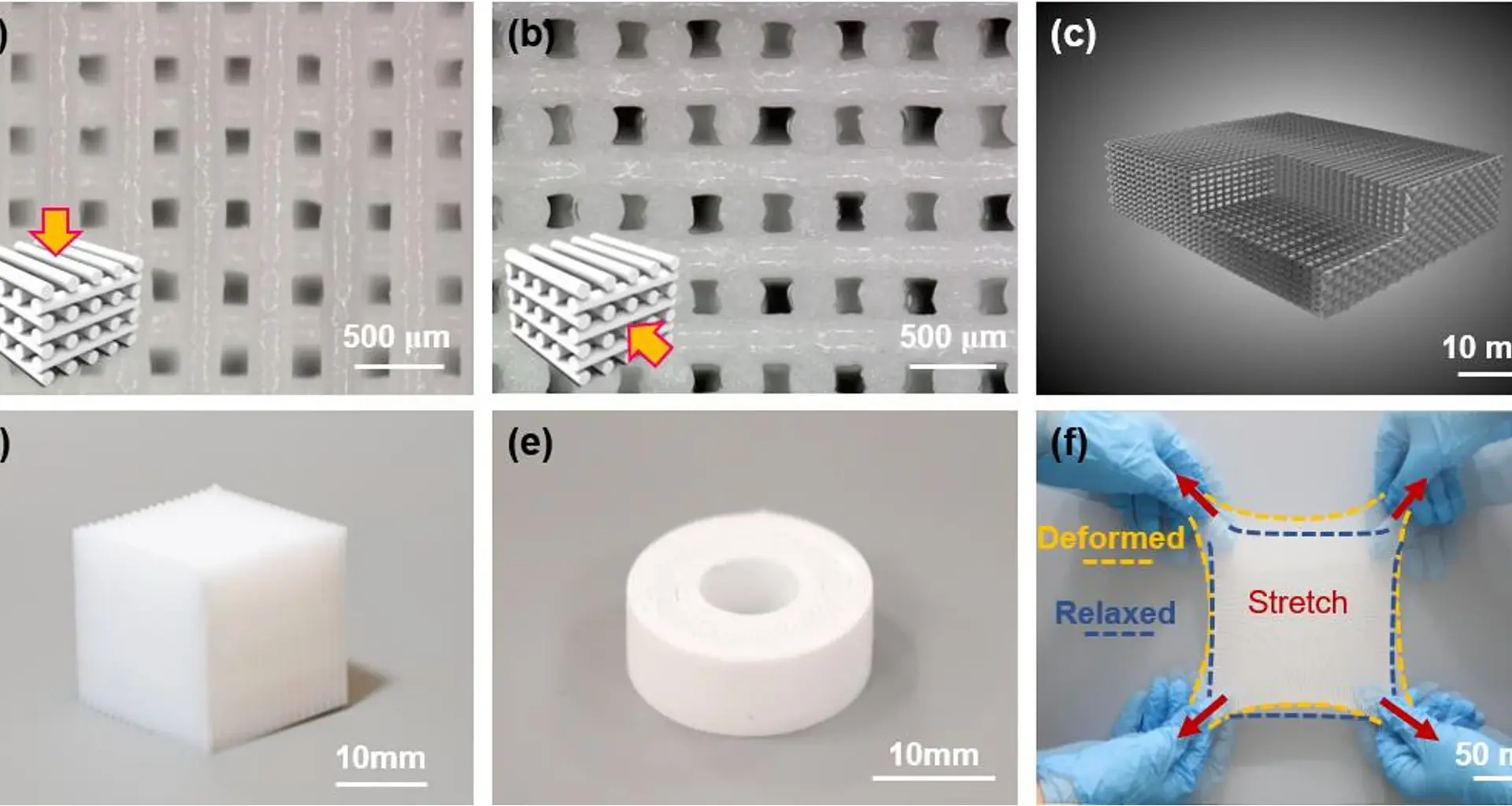 Engineered lattice architecture of the hBN/SR elastomer composite. Image via Advanced Composites and Hybrid Materials.