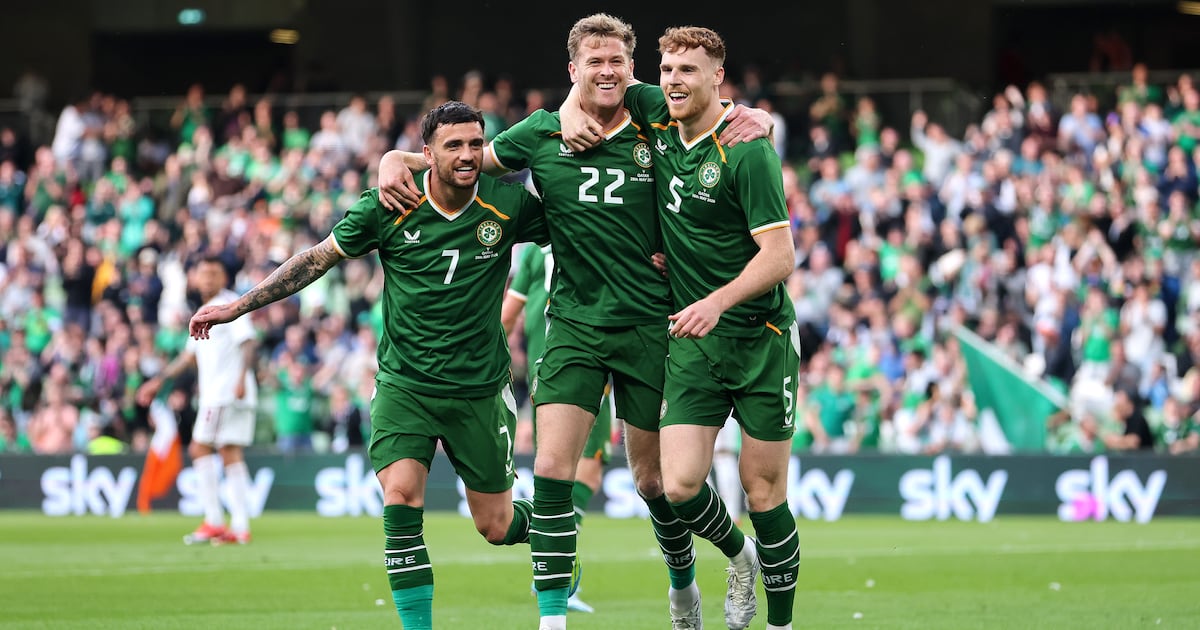 Red cards, debuts and a tennis ball protest as Ireland ease past Qatar – The Irish Times