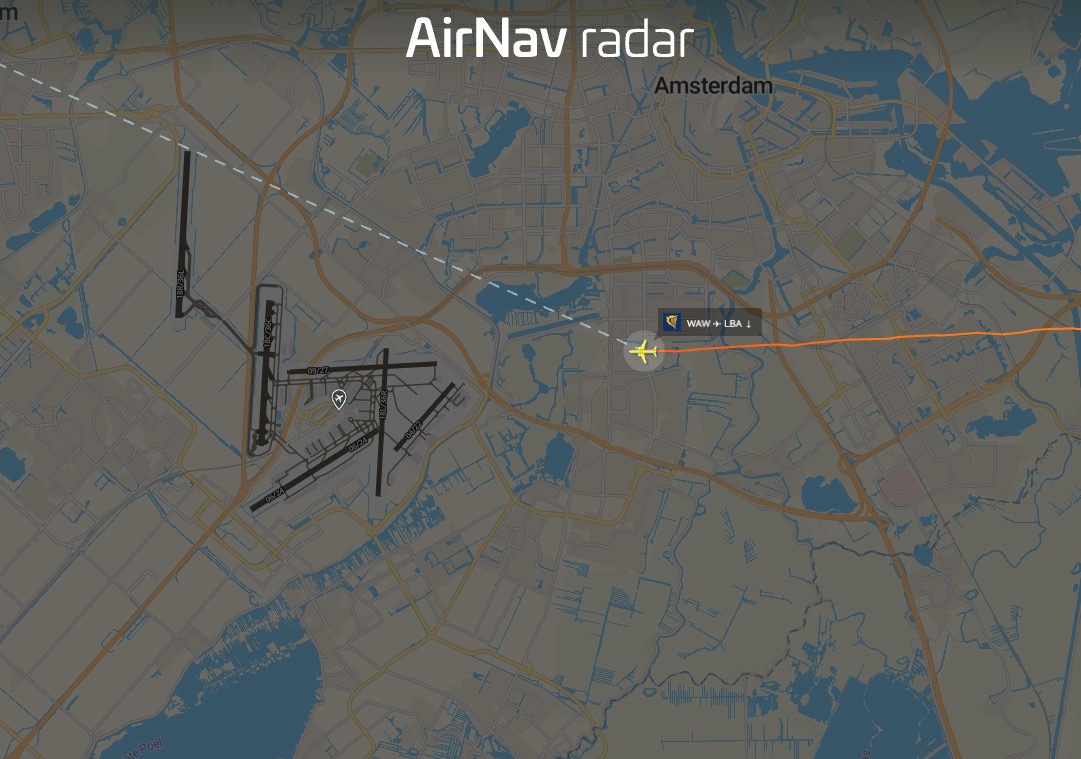 Ryanair flight FR7665 to Leeds is declaring an emergency and diverting to Amsterdam