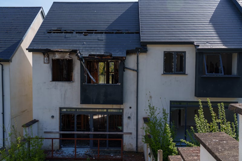 Locals point out that the site has been unaddressed for a decade. Photograph: Barry Cronin