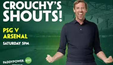 Football Tips: Peter Crouch’s 7/2 PSG v Arsenal Bet Builder – Paddy Power News