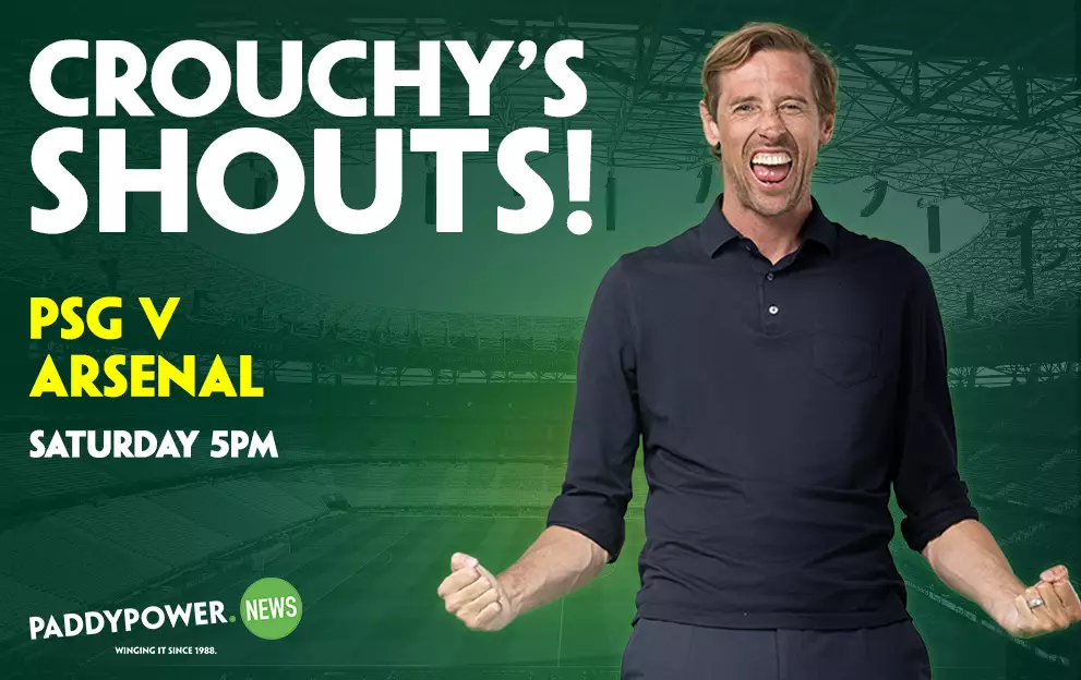 Football Tips: Peter Crouch’s 7/2 PSG v Arsenal Bet Builder – Paddy Power News
