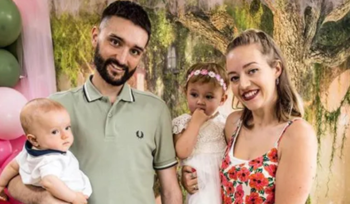 Tom and Kelsey Parker with their children Aurelia and Bodhi. Pic: Instagram