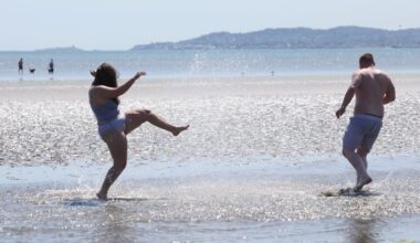 ‘It’s like Costa del Raheny’: Beachgoers in Dollymount make hay while the sun shines – The Irish Times