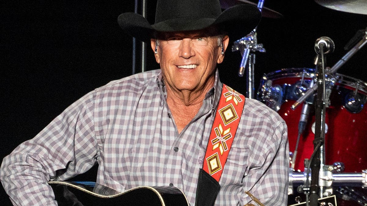 George Strait playing a concert in Austin, Texas.