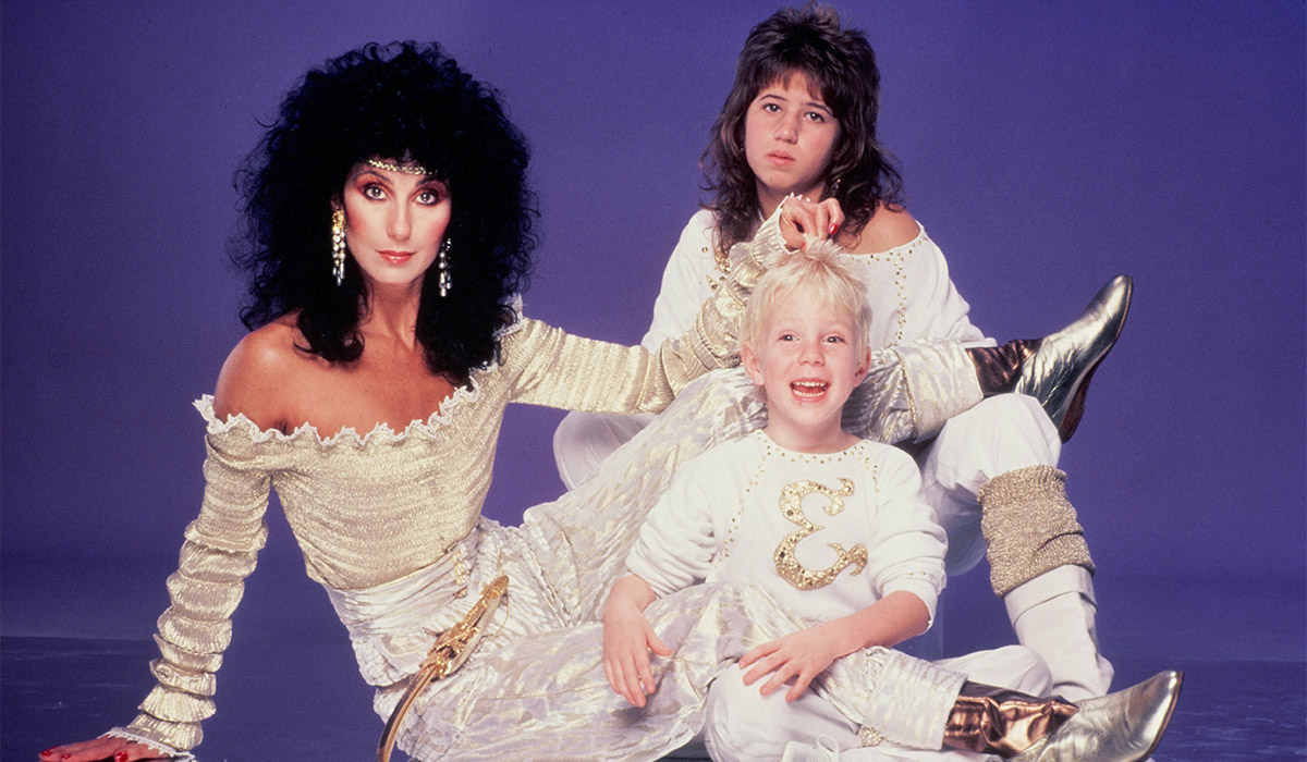Singer and actress Cher, her daughter Chastity Bono (Chaz Bono) and son Elijah Blue Allman pose for a photo session. Pic: Getty Images