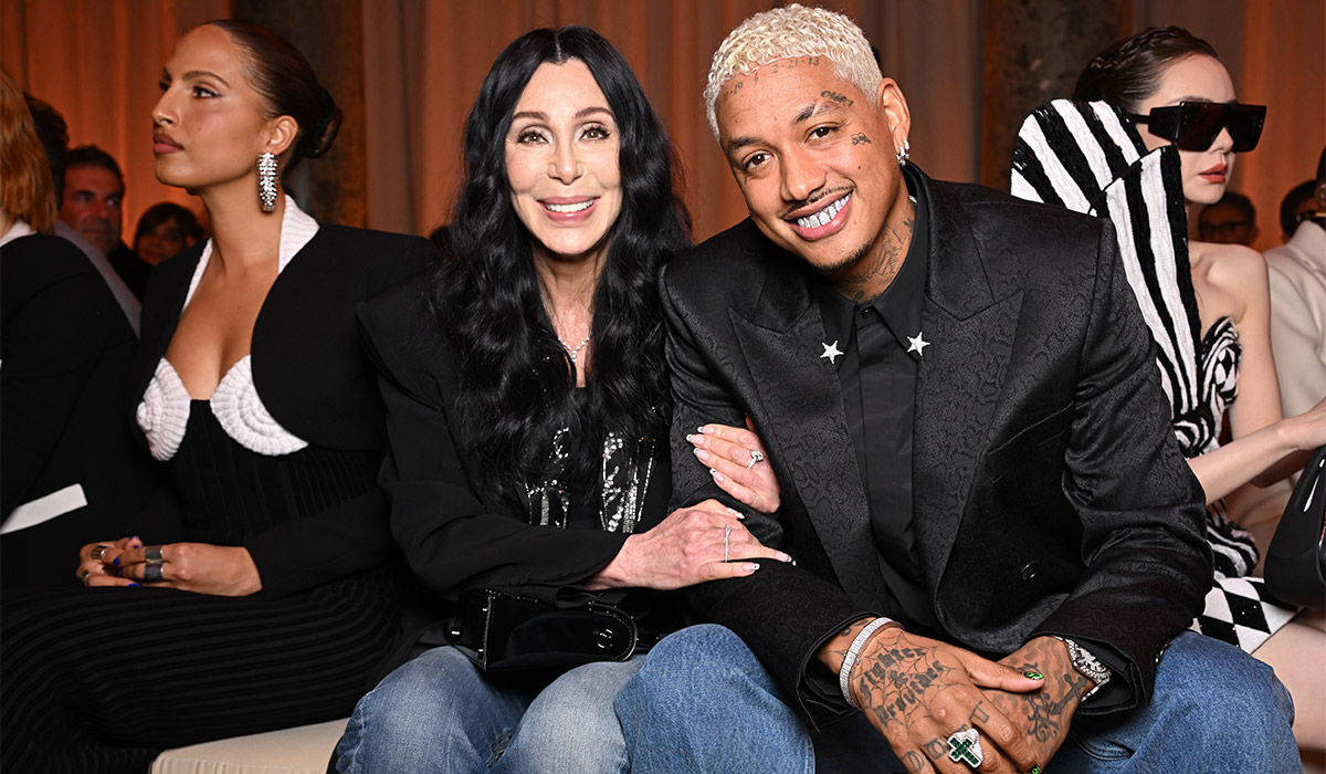 Singer Cher and Alexander Edwards attend the Balmain Womenswear Fall/Winter 2024-2025 show as part of Paris Fashion Week. Pic: Getty Images