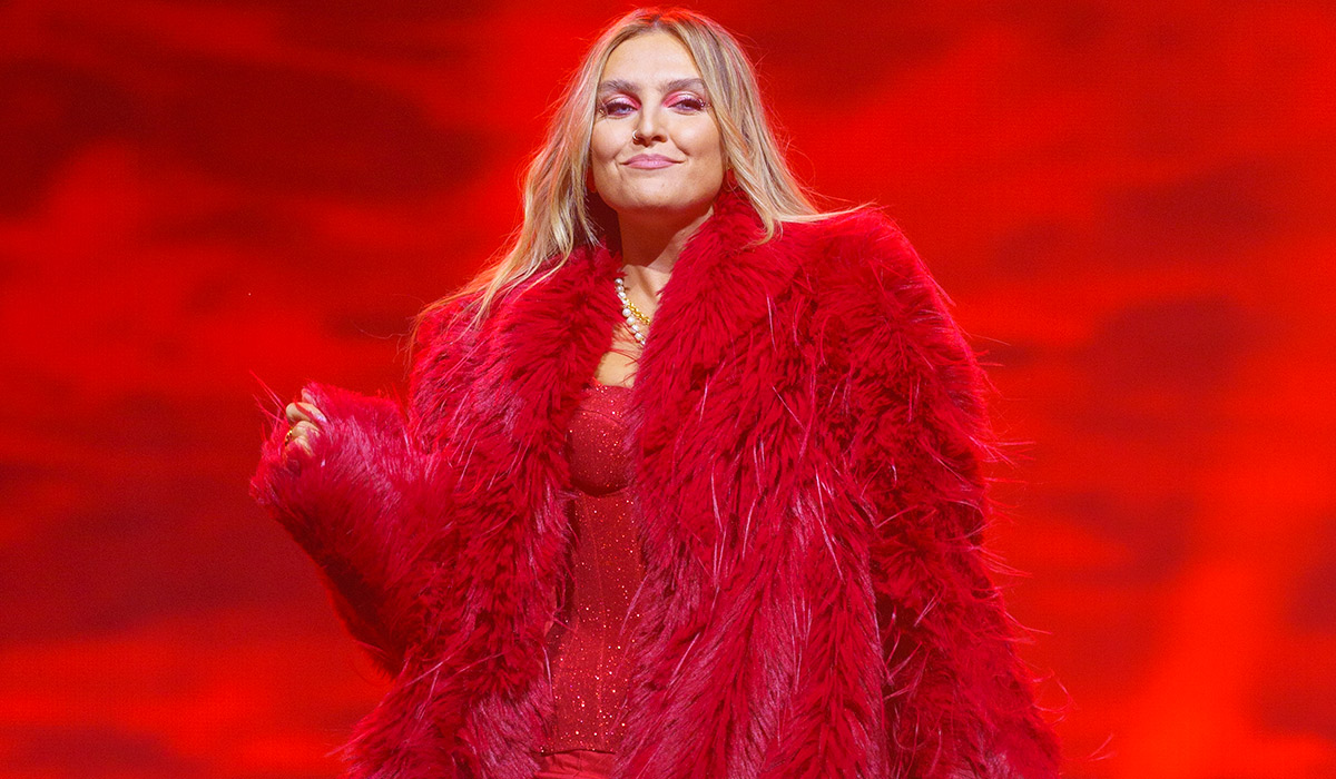 MANCHESTER, ENGLAND - NOVEMBER 23: Perrie Edwards performs during Hits Radio Live Manchester at Co-op Live on November 23, 2024 in Manchester, England. (Photo by Dominic Lipinski/Getty Images for Bauer)