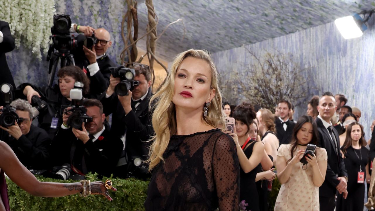 Kate Moss Returns to the Met Gala 2026 in Sheer Saint Laurent