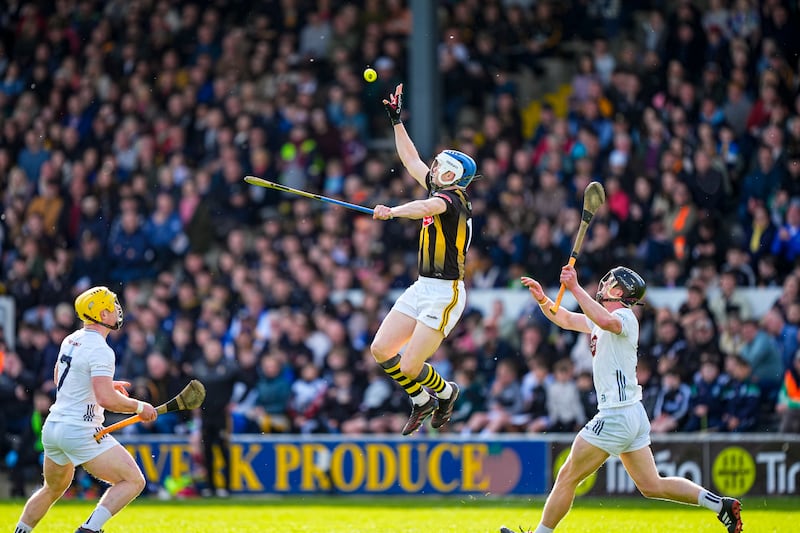 Kilkenny's TJ Reid aiming to demonstrate a piece of timeless hurling skill against Kildare earlier this month. Photograph: James Lawlor/Inpho