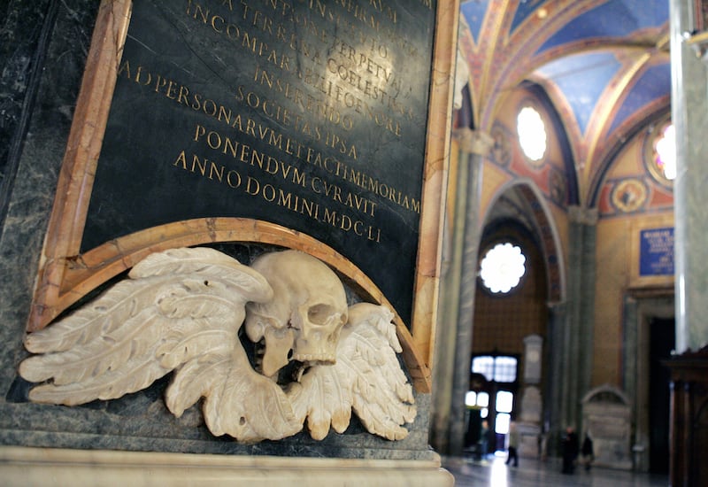 Santa-Maria Sopra Minerva church in Rome: Those attending the Minerva Dialogues came to see AI as a technological development that offered huge promise to humanity. Photograph: Getty Images