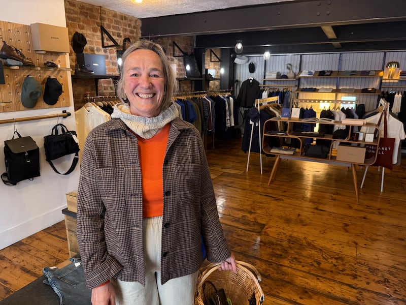 Describing Indigo & Cloth's notice to vacate as 'terrible', customer Ann Downey believes retail in Dublin has become 'very bland'
